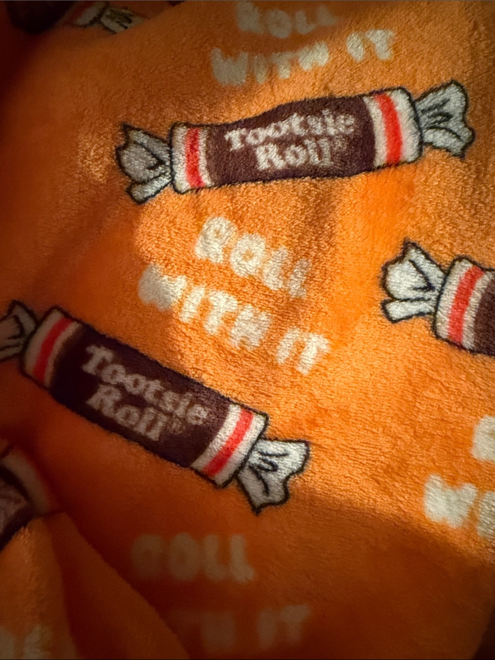 Orange Plush Throw Blanket